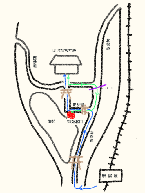 明治神宮地図